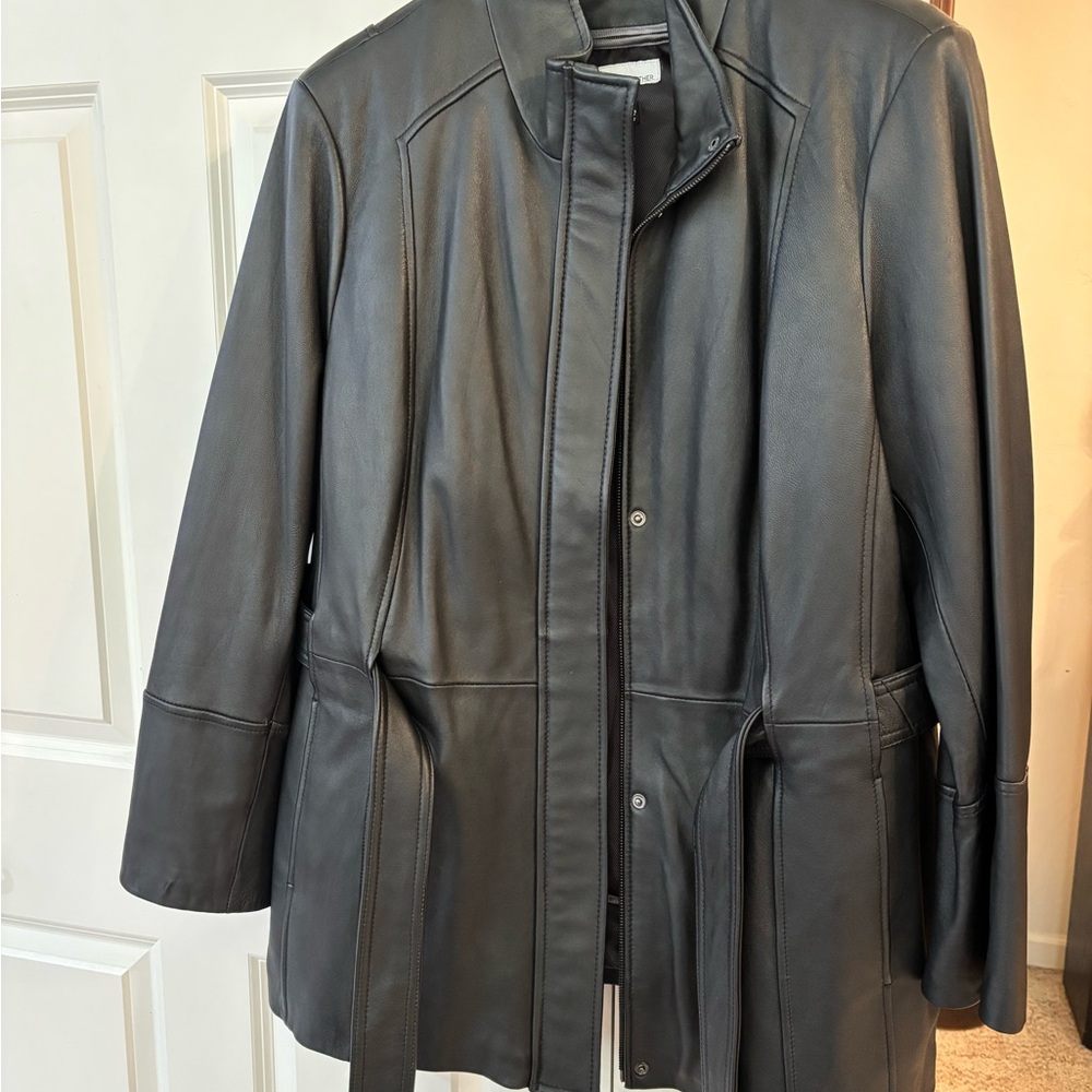 Wilson’s Black Leather Jacket 3X
